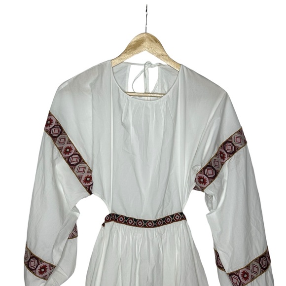 NWOT CHUFY Hari Mini White Embroidered Dress w/open back m - Picture 6 of 15